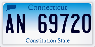 CT license plate AN69720