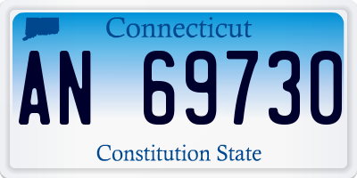 CT license plate AN69730