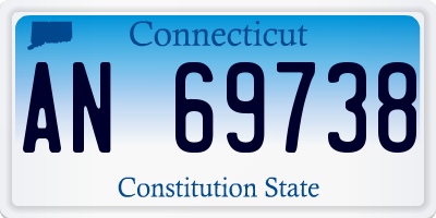 CT license plate AN69738