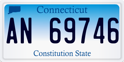 CT license plate AN69746