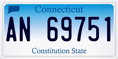 CT license plate AN69751