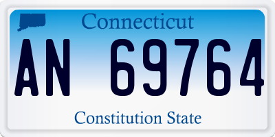 CT license plate AN69764