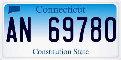 CT license plate AN69780