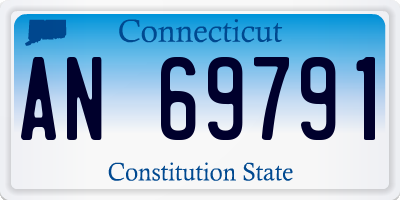 CT license plate AN69791