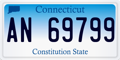 CT license plate AN69799