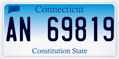 CT license plate AN69819