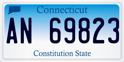 CT license plate AN69823