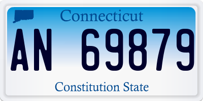 CT license plate AN69879