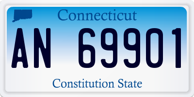 CT license plate AN69901
