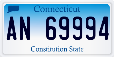 CT license plate AN69994