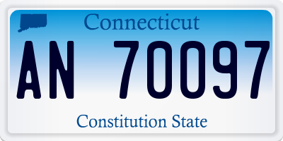 CT license plate AN70097