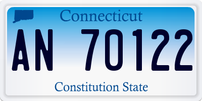CT license plate AN70122
