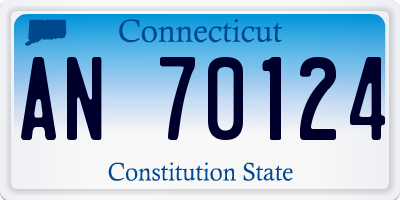 CT license plate AN70124