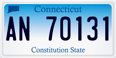 CT license plate AN70131