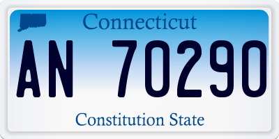 CT license plate AN70290