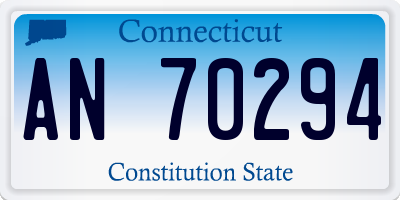 CT license plate AN70294