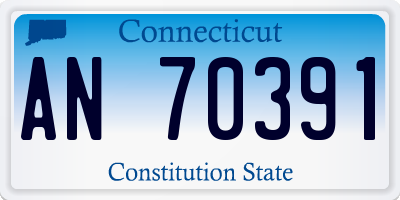 CT license plate AN70391