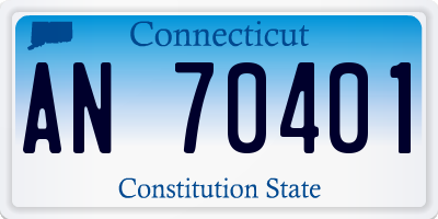 CT license plate AN70401