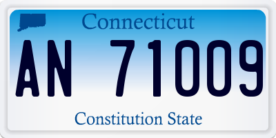 CT license plate AN71009