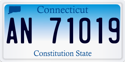 CT license plate AN71019
