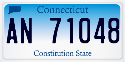 CT license plate AN71048