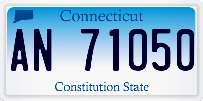 CT license plate AN71050