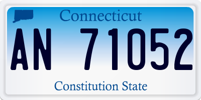 CT license plate AN71052