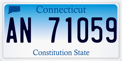 CT license plate AN71059