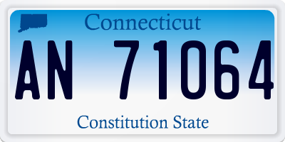 CT license plate AN71064
