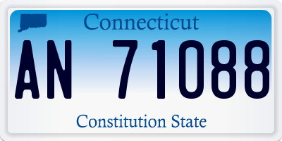 CT license plate AN71088