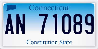 CT license plate AN71089