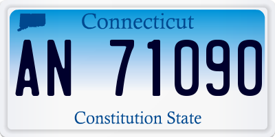 CT license plate AN71090