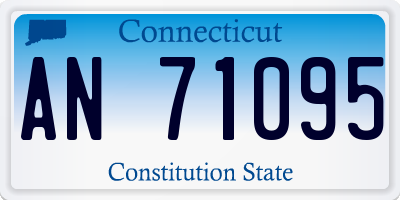 CT license plate AN71095