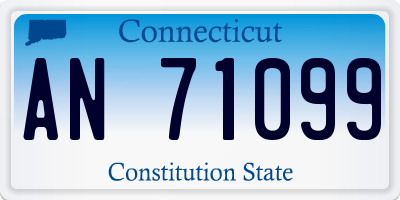 CT license plate AN71099