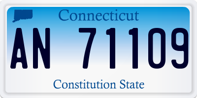 CT license plate AN71109
