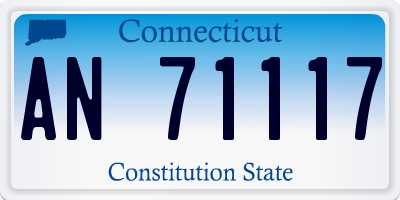 CT license plate AN71117
