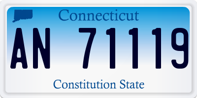 CT license plate AN71119