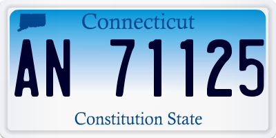 CT license plate AN71125