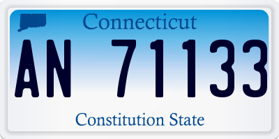 CT license plate AN71133