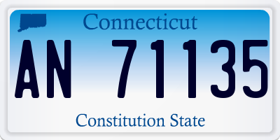 CT license plate AN71135