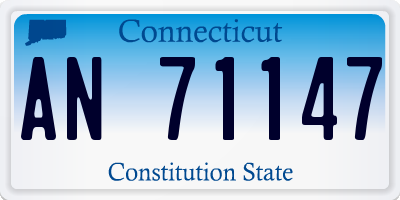 CT license plate AN71147