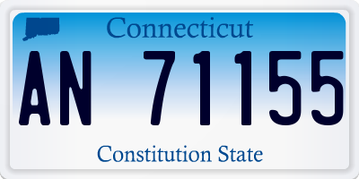 CT license plate AN71155