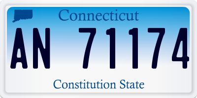 CT license plate AN71174