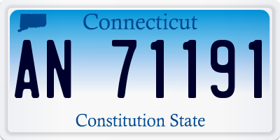 CT license plate AN71191
