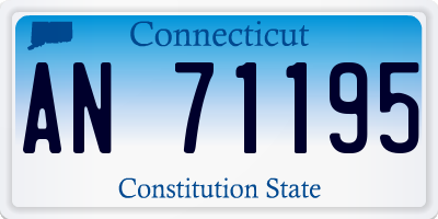 CT license plate AN71195