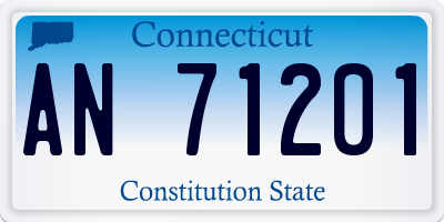 CT license plate AN71201