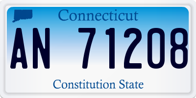 CT license plate AN71208