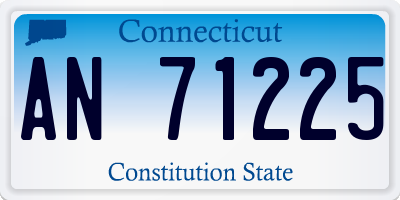 CT license plate AN71225