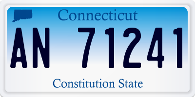 CT license plate AN71241