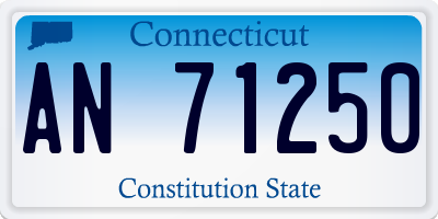 CT license plate AN71250